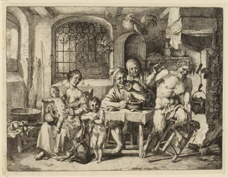 Satyr beim Bauern