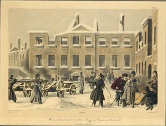 Biwak in Smolensk am 13. November 1812, 1820er Jahre