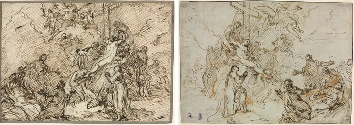 Die Kreuzabnahme (recto) und (verso)