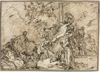 Die Kreuzabnahme recto und verso, zweite Hälfte des 18. Jahrhunderts