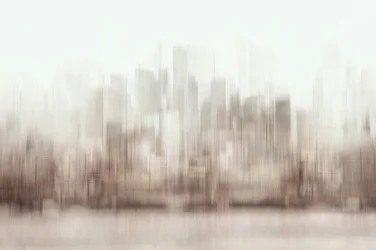 Träumerische Skyline-Unschärfe