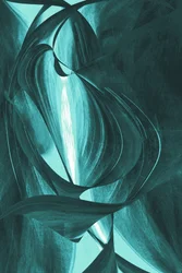 Leuchtende Aqua-Kurven