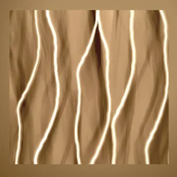 Goldene Fließende Linien