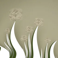 Subtile Creme Blüten