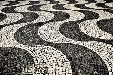 Welliges Kopfsteinpflaster-Mosaik