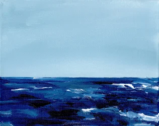 Tiefblauer Horizont