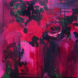 Lebhafte rosa Rosen
