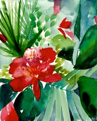 Lebendige Tropenblüte