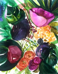 Lebendige Tropenblüte