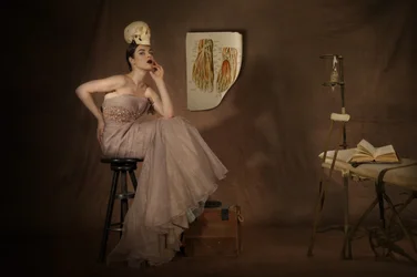 Elegante Schädelstudie