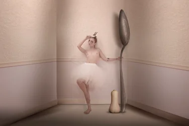 Riesiger Löffel-Ballerina