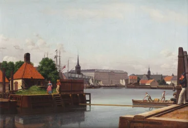 Die Börse, Christiansborg und Holmens Kirche, gesehen vom Platz der Asiatischen Kompanie