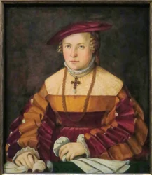 Bildnis der Ehefrau des Ulrich Ehinger, Ursula Meuting (gest. 1588)
