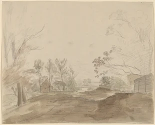 Eine Straße durch ein Dorf