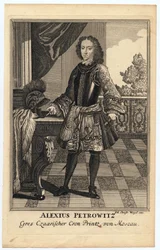 Porträt des Zarewitsch Alexei Petrowitsch von Russland (1690-1718)