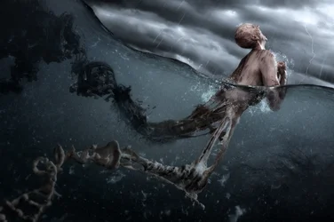 Surrealer Sturm der Wiedergeburt