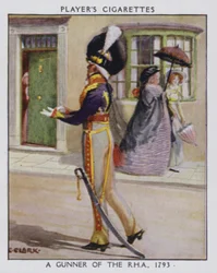 Ein Kanonier der Royal Horse Artillery