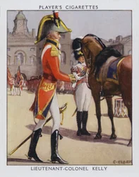 Oberstleutnant Kelly (Farblithografie)