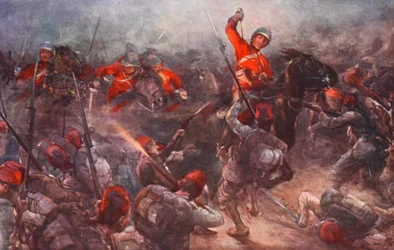 Der Angriff der Kavallerie von Drury Lowe bei Kassassin, 28. August