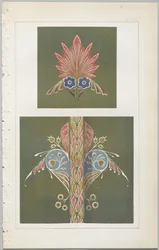 Die Kunst des dekorativen Designs: mit einem Anhang, der die Stunden des Tages angibt, zu denen Blumen öffnen, veröffentlicht von Day & Son, London, 1862
