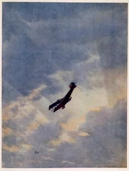 Angriff auf ein feindliches Flugzeug, aus 
