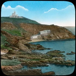 Der Lizard-Leuchtturm, Cornwall, spätes 19. oder frühes 20. Jahrhundert
