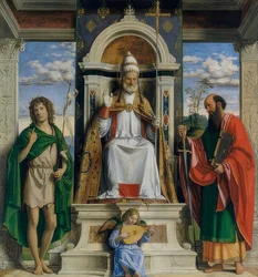 Simon Petrus, Johannes der Täufer und Paulus von Tarsus