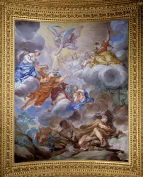 Allegorie des Saturn, die die Pracht der Familie Medici preist - Fresko