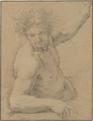 Liegender Faun