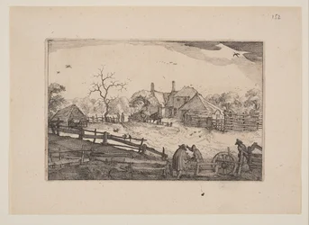 Gasthaus des Vaters, aus Ansichten der Umgebung von Haarlem (Plaisante Plaetsen)