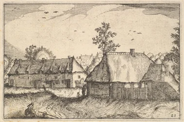 Große Schuppen, Platte 21 aus Regiunculae et Villae Aliquot Ducatus Brabantiae (ca. 1610)