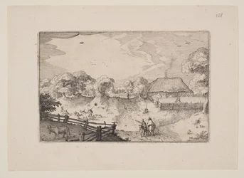 Straße in der Nähe der Dünen, aus Ansichten der Umgebung von Haarlem (Plaisante Plaetsen)