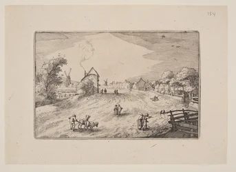 Der Weg nach Leiden, aus Ansichten in der Umgebung von Haarlem (Plaisante Plaetsen)