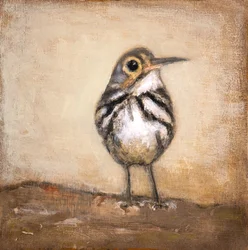 Neugieriger kleiner Vogel