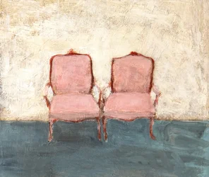Elegante rosa Stühle