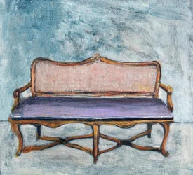 Elegantes lila Sofa