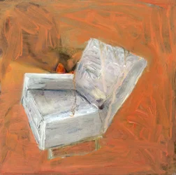 Offene weiße Box
