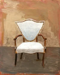 Vintage gepolsterter Sessel