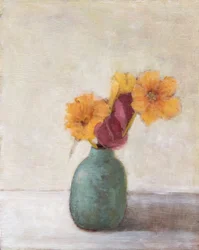 Warme Blüten Stillleben