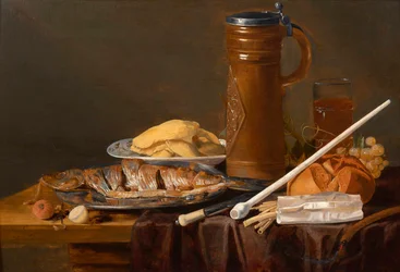 Stillleben mit Tonpfeife