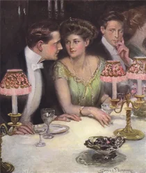 Die einzigen zwei beim Abendessen