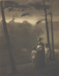 Abend—Mutter und Jungen, 1905