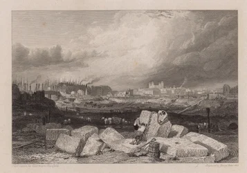 Der Tower of London von den Ausgrabungen der St Katherine