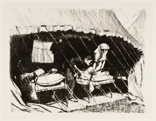Verwundetenstation in Frankreich, 1917