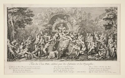 Fest des Gottes Pan, gefeiert von Sylvains und Nymphen