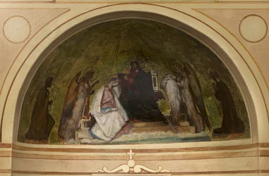 Ausgeführtes Modell für die Marienkapelle der Kirche Saint-Philippe-du-Roule (dritte Skizze): „Die Krönung der Jungfrau“, zwischen 1857 und 1860