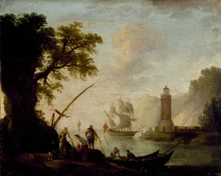 Mittelmeer-Küstenansicht