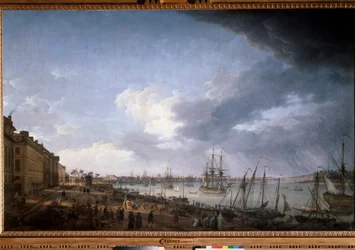 Der Hafen von Bordeaux, 18. Jahrhundert, Paris, Musée de la Marine