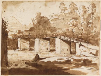 Landschaft mit einer Brücke