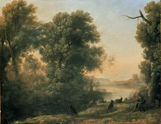 Landschaft mit einem Ziegenhirten, ca. 1635-1636